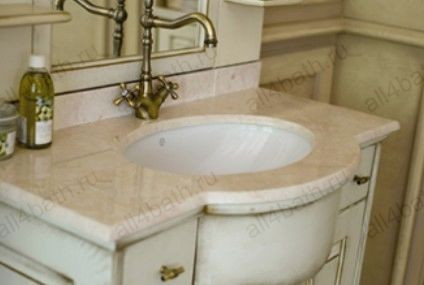 Аллигатор-мебель Capan H(D) (цвет 9001 + патина золото) комплект мебели для ванной, массив дуба