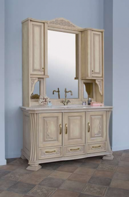 Аллигатор-мебель Classic 125A-2 (цвет 1015) комплект мебели для ванной из массива дерева