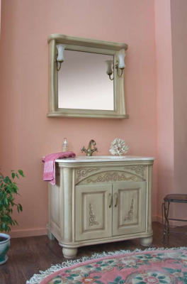 Аллигатор-мебель Classic 90B (цвет 1015) комплект мебели для ванной из массива дерева