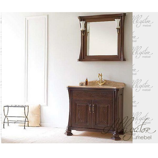 Аллигатор-мебель Classic 90N (178 с патиной) комплект мебели для ванной, массив дуба