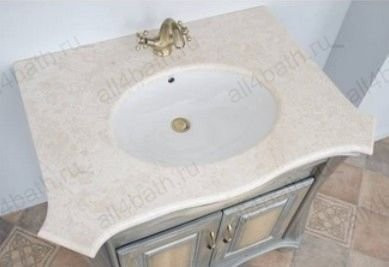 Аллигатор-мебель Classic 90P (серебряная патина) комплект мебели для ванной из массива дерева