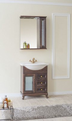 Аллигатор-мебель Барселона 75 комплект мебели для ванной (стекло), массив бука