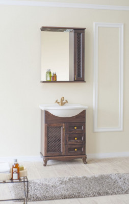 Аллигатор-мебель Барселона 85 комплект мебели для ванной (решетка), массив бука