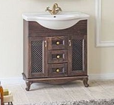 Аллигатор-мебель Барселона 85 комплект мебели для ванной (решетка), массив бука