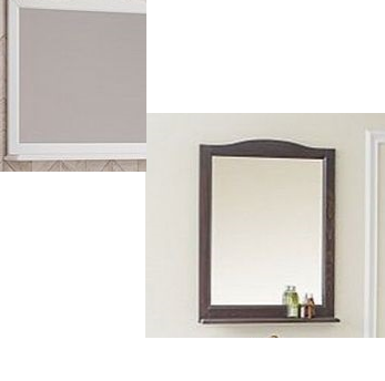 Аллигатор-мебель Барселона зеркало в раме, массив бука белый